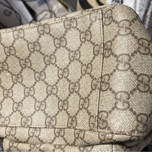 Gucci Supreme GG shopper tote authentic 
Leather & canvas 
Very good condition - Picture 10 of 12